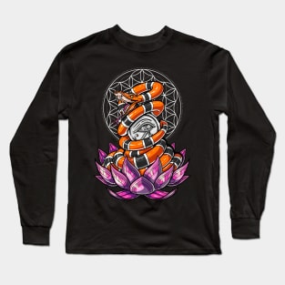 Eye Of Horus Lotus Long Sleeve T-Shirt